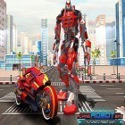 Download game Flying robot bike: Futuristic robot war for free and Transformers: Age of extinction v1.11.1 for Android phones and tablets .