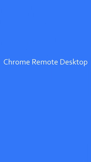Chrome Remote Desktop screenshot.