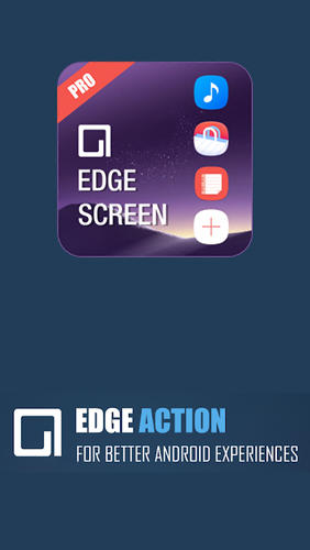 Edge screen: Sidebar launcher & edge music player screenshot.
