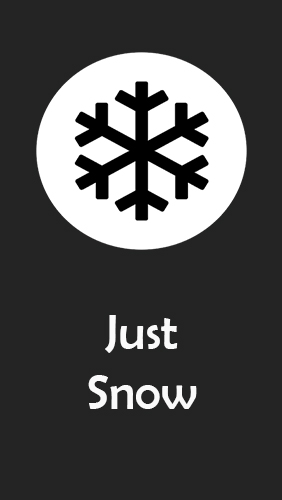 Just snow – Photo effects screenshot.