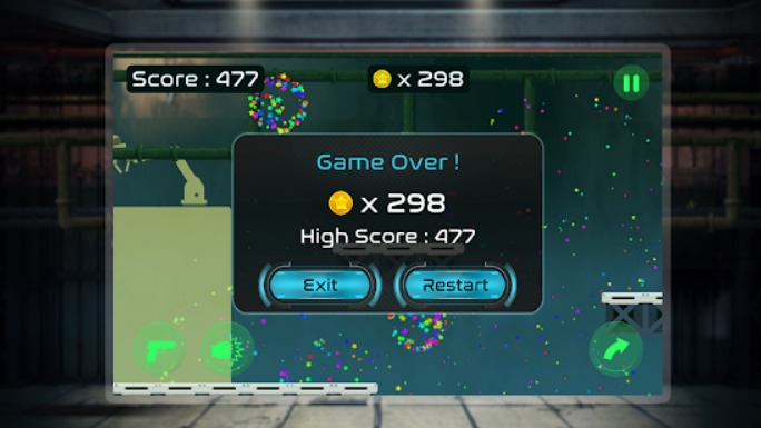 Gameplay of the Loaded Runner for Android phone or tablet.
