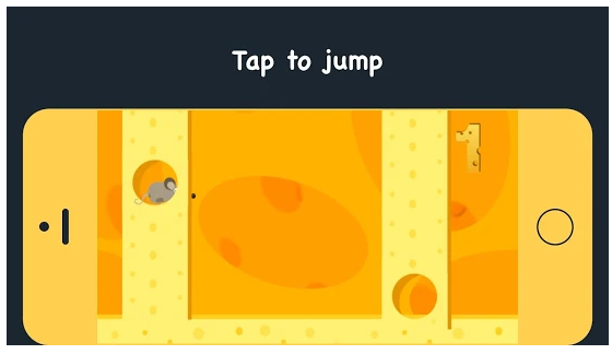 Gameplay of the CheeseHole for Android phone or tablet.