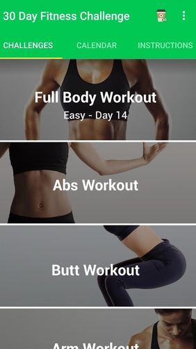 30 day fitness challenge - Workout at home screenshot.