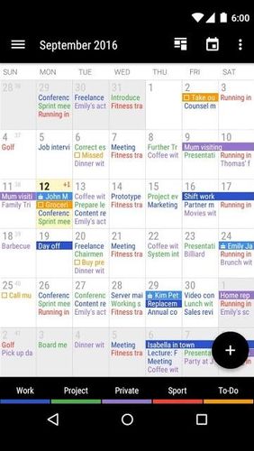 Business calendar 2 screenshot.