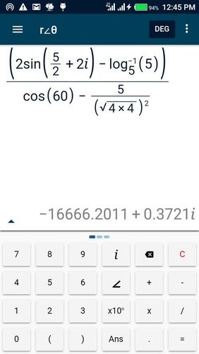 CalcEn: Complex calculator screenshot.