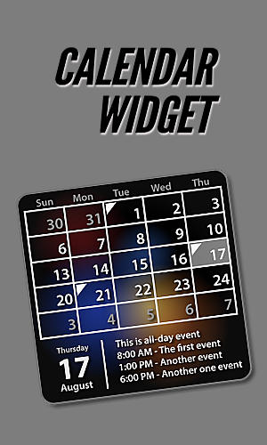 Download Calendar widget - free Android 2.2 app for phones and tablets.