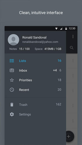 Centrallo: Notes Lists Share screenshot.