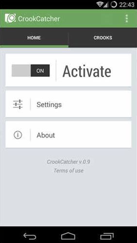 CrookCatcher - Anti theft screenshot.