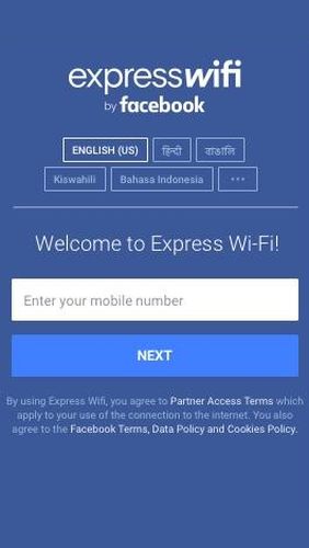 Express Wi-Fi by Facebook screenshot.