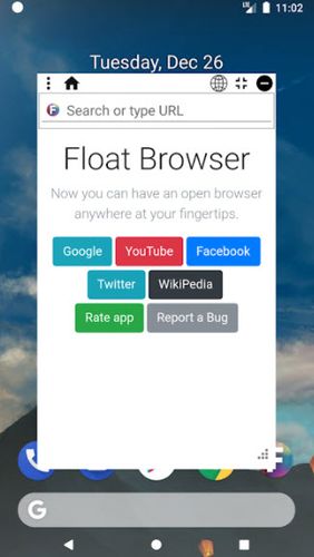 Float Browser screenshot.