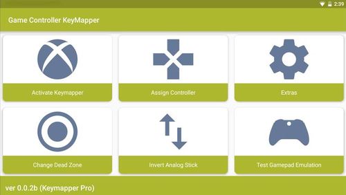 Game controller KeyMapper screenshot.