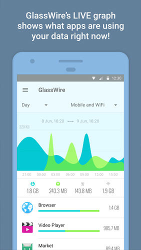 GlassWire: Data Usage Privacy screenshot.