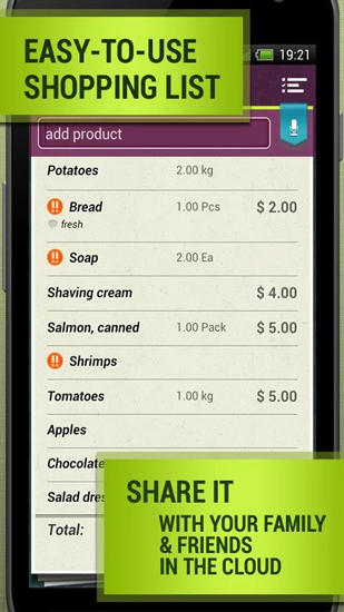 Grocery: Shopping List screenshot.