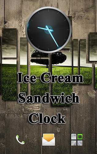 Ice cream sandwich clock screenshot.