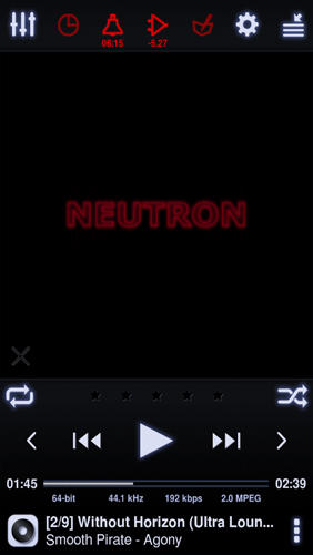Neutron: Music Player screenshot.