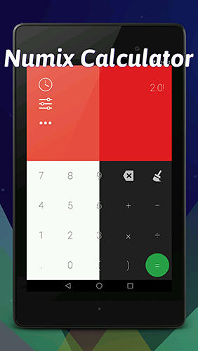 Download Numix calculator - free Android 4.1 app for phones and tablets.