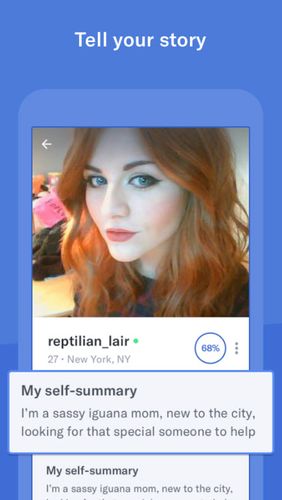 OkCupid dating screenshot.
