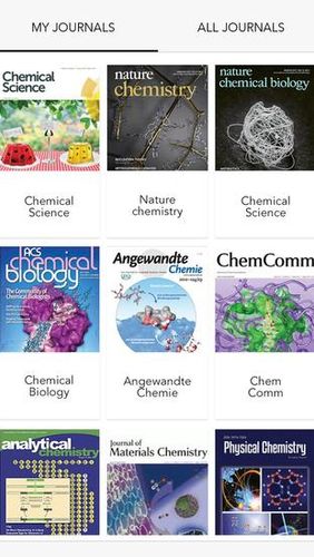 Researcher: Academic journals reader app screenshot.
