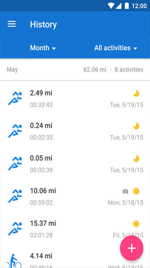 Runtastic: Running and Fitness screenshot.