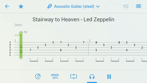 Songsterr: Guitar tabs & chords screenshot.