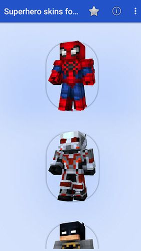 Superhero skins for MCPE screenshot.