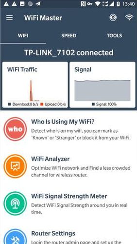 WiFi router master - WiFi analyzer & Speed test screenshot.