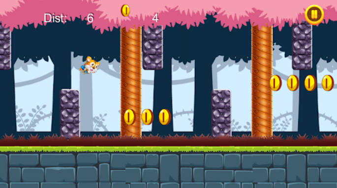 Gameplay of the Jetpack Animals for Android phone or tablet.