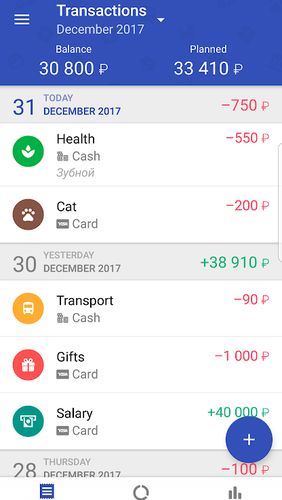 1Money - Expense tracker, money manager, budget screenshot.