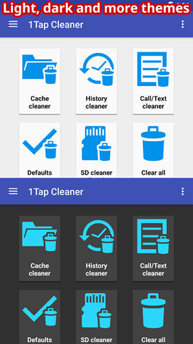 1 tap cache cleaner screenshot.