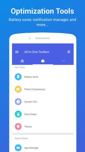 All-in-one Toolbox: Cleaner, booster, app manager screenshot.