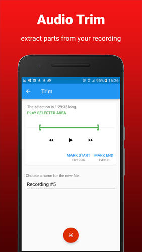 AudioRec: Voice Recorder screenshot.