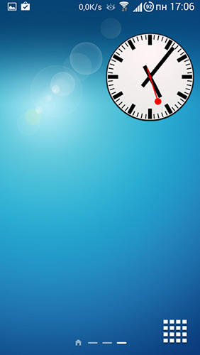 Ipad clock screenshot.