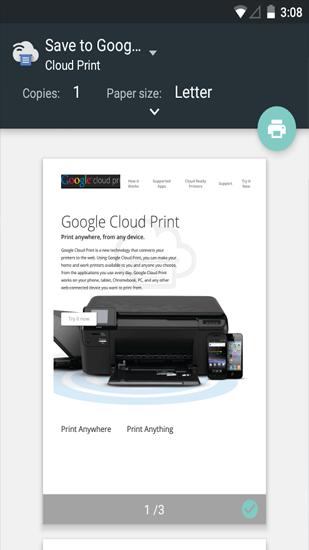 Cloud Print screenshot.