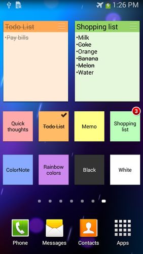 ColorNote: Notepad & notes screenshot.