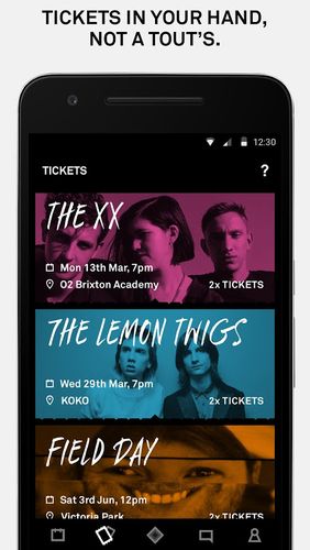 DICE: Tickets for gigs, clubs & festivals screenshot.