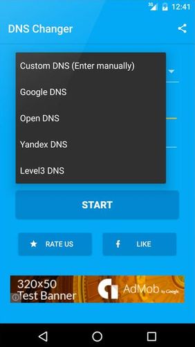DNS changer screenshot.