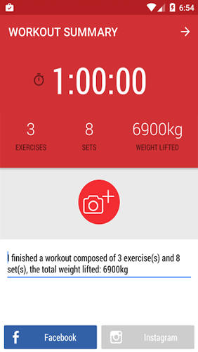 Gym Journal: Fitness Diary screenshot.