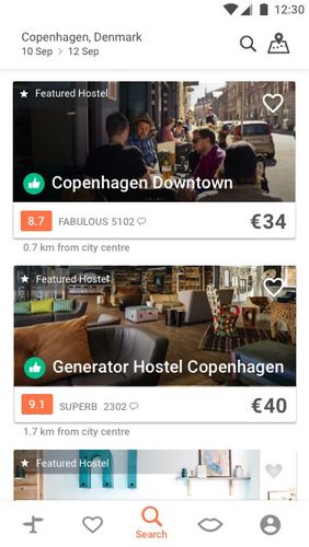 Hostelworld: Hostels & Cheap hotels screenshot.