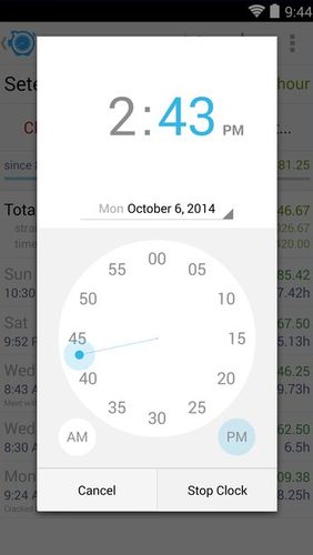 HoursTracker: Time tracking for hourly work screenshot.
