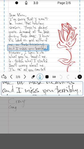 INKredible - Handwriting note screenshot.