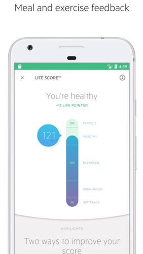 Lifesum: Healthy lifestyle, diet & meal planner screenshot.