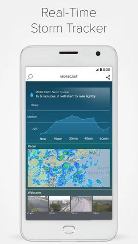Morecast - Weather forecast with radar & widget screenshot.
