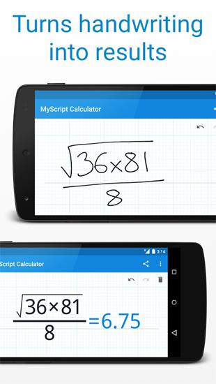 MyScript Calculator screenshot.