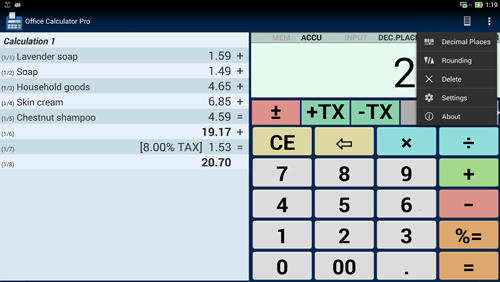 Office Calculator screenshot.