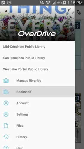 OverDrive screenshot.