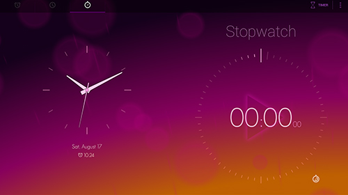 Timely alarm clock screenshot.