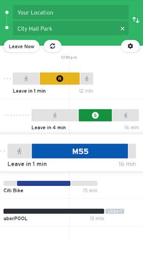 Transit: Real-time transit app screenshot.