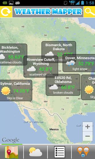 Weather Mapper screenshot.
