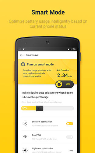 Yellow battery screenshot.