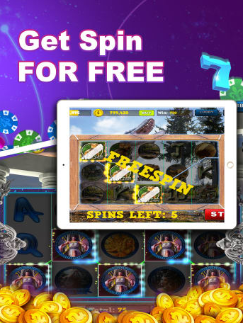 Gameplay screenshots of the Slots: Coin Grab Mega Worlds for iPad, iPhone or iPod.